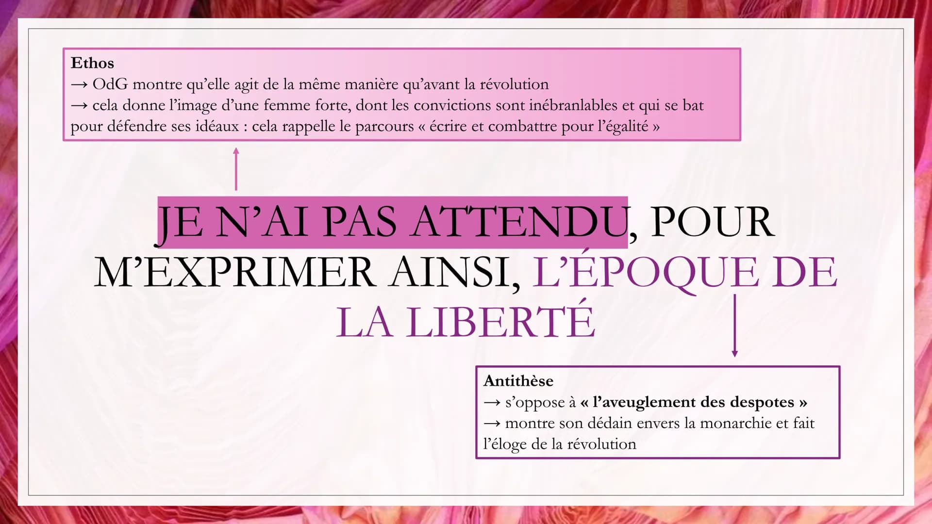 DÉDIDACE À LA
REINE
Auteur: Olympe de Gouges
Date: 1791
Recueil La déclaration des
droits de la Femme et de la
citoyenne
Mouvement littérair