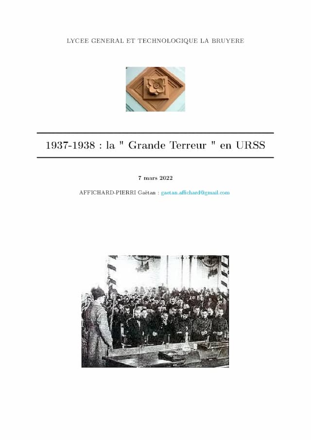 Know 1937-1938 : la " Grande Terreur " en URSS thumbnail