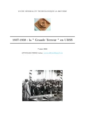 Know 1937-1938 : la " Grande Terreur " en URSS thumbnail