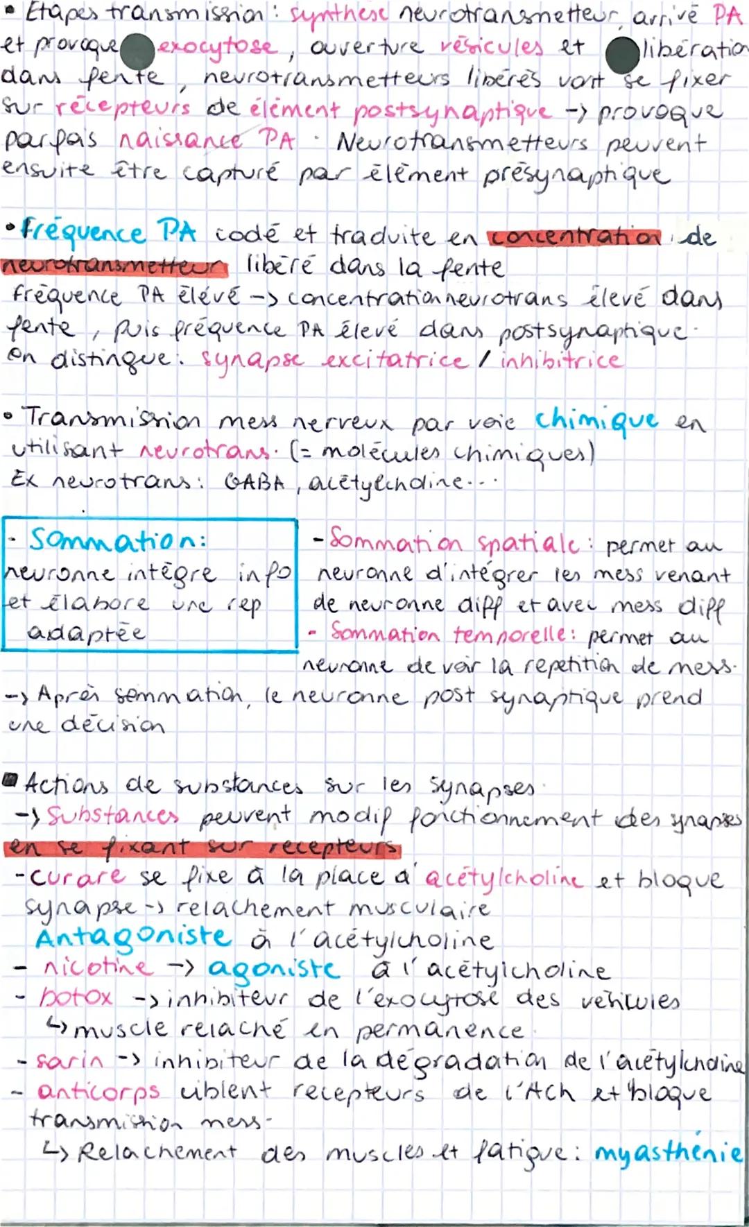 •SVT shap 3
theme 3 A
Naissance et propagation mess nerveux dans neuronne.
• Cellules de l'organisme ont répartions ions diff de celles
mili
