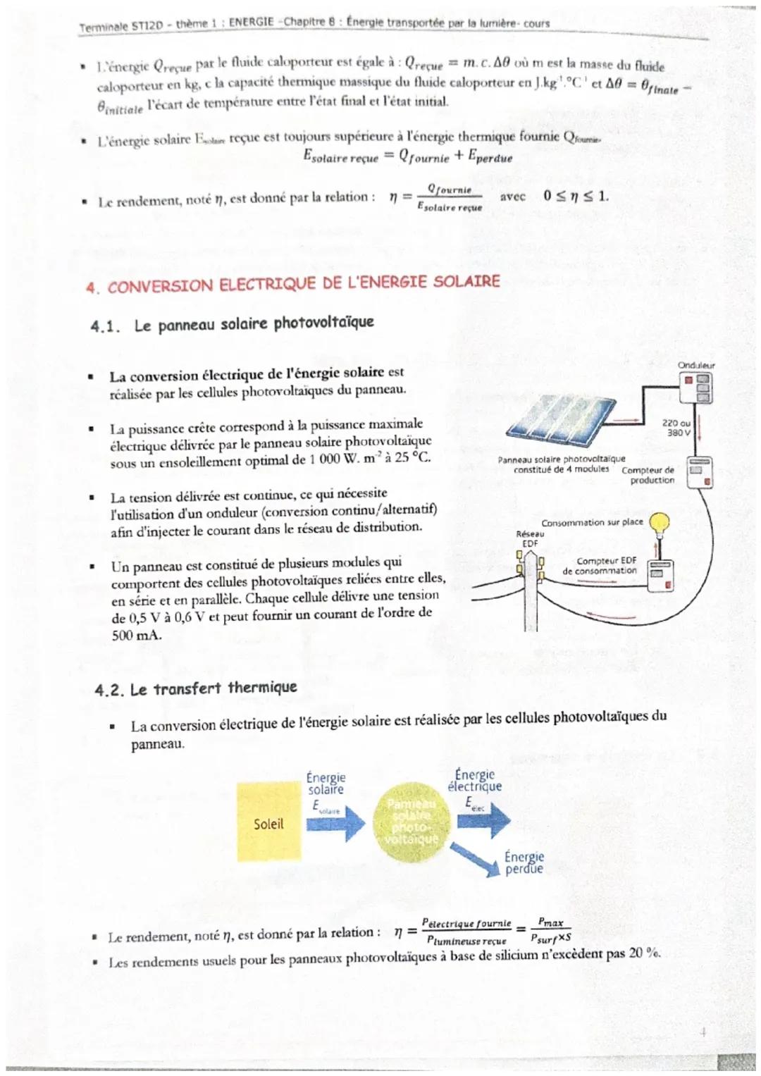 Terminale STI2D - thème 1: ENERGIE -Chapitre 8: Énergie transportée par la lumière-cours
CHAPITRE 8: ÉNERGIE TRANSPORTEE PAR LA LUMIERE
Noti