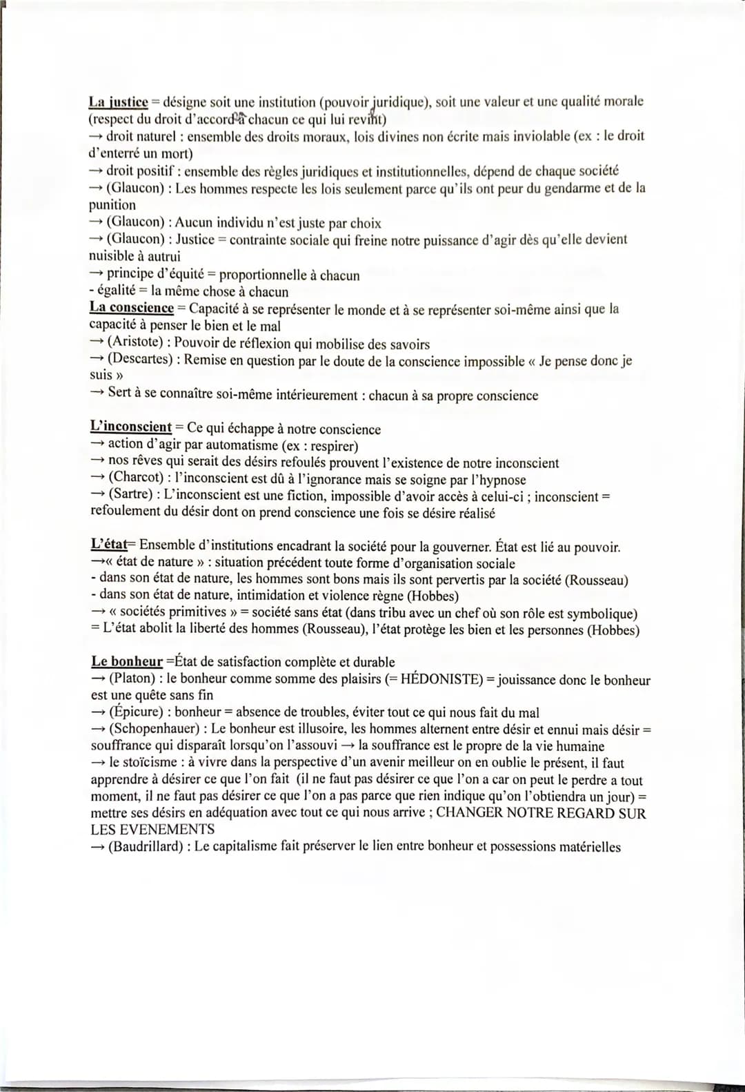 LES 17 NOTIONS POUR LE BAC DE PHILOSOPHIE
Le temps = espace dans lequel s'établit l'existence humaine
→ on perçoit la durée grâce à la consc