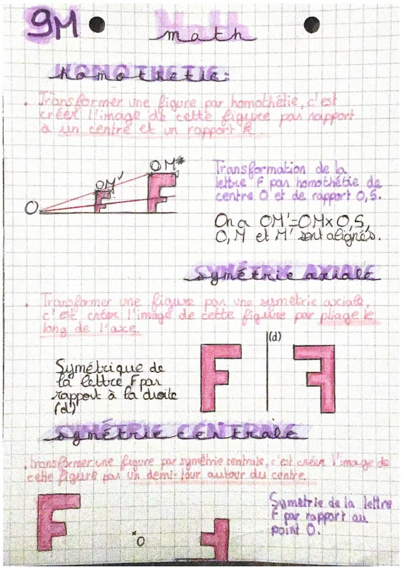 амо walt
LES TRANSFORMATIONS
translation.
Fransformer une figure par translation, c'est créer l'image
de cette figure par rapport à un gliss
