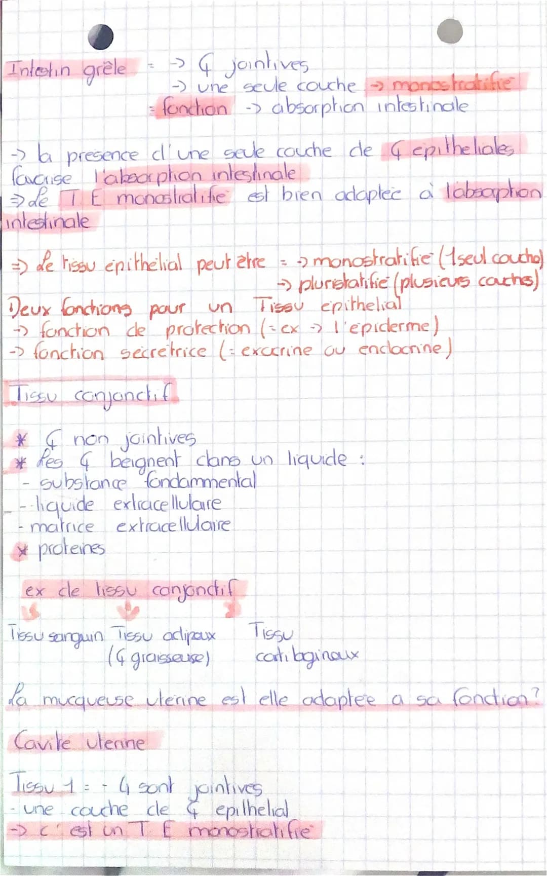 • Tissu - Un lissu est constitue d'un ensemble de
cellules differences assurant une même fonction
I nerveux
A
Chap 2. Jes l15543
Qux molecul