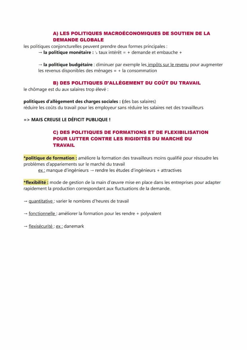 CH 10:
COMMENT LUTTER CONTRE LE CHÔMAGE?
-économie-
I. DÉFINIR ET MESURER L'EMPLOI, LE CHÔMAGE ET LE SOUS-EMPLOI
A) LES INDICATEURS DE L'EMP