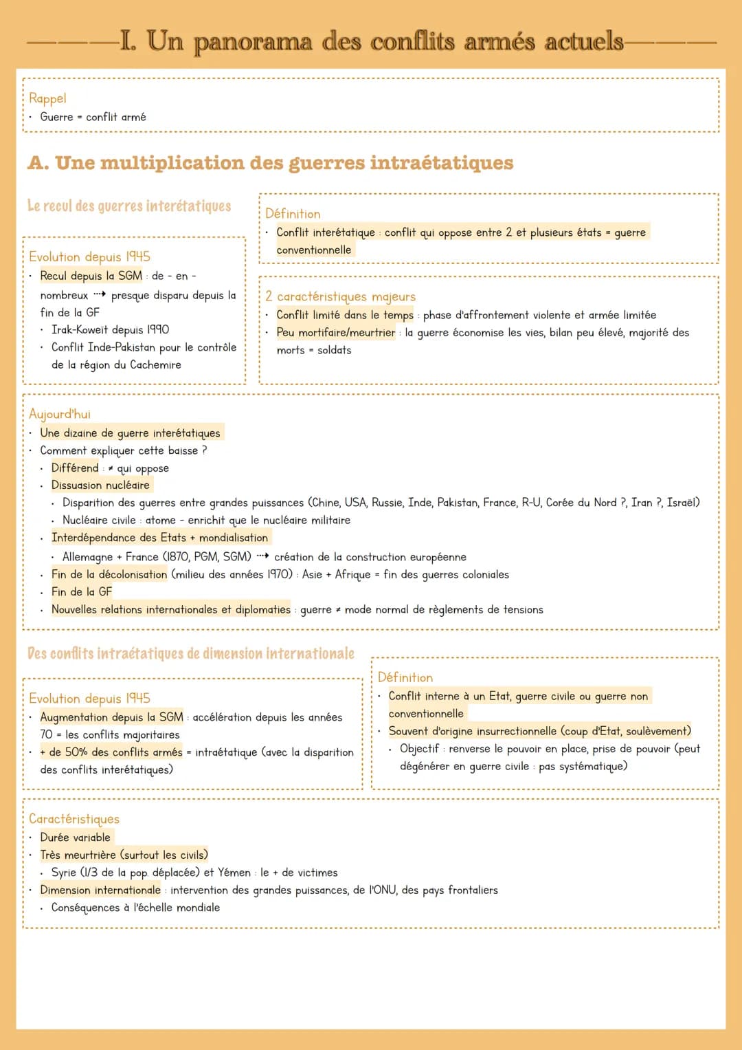 FORMES DE CONFLIT ET TENTATIVE
DE PAIX DANS LE MONDE ACTUEL
Vocabulaire
T1: GUERRES ET PAIX
CHAPITRE
INTRODUCTIF
Guerre conflit
Guerre latin