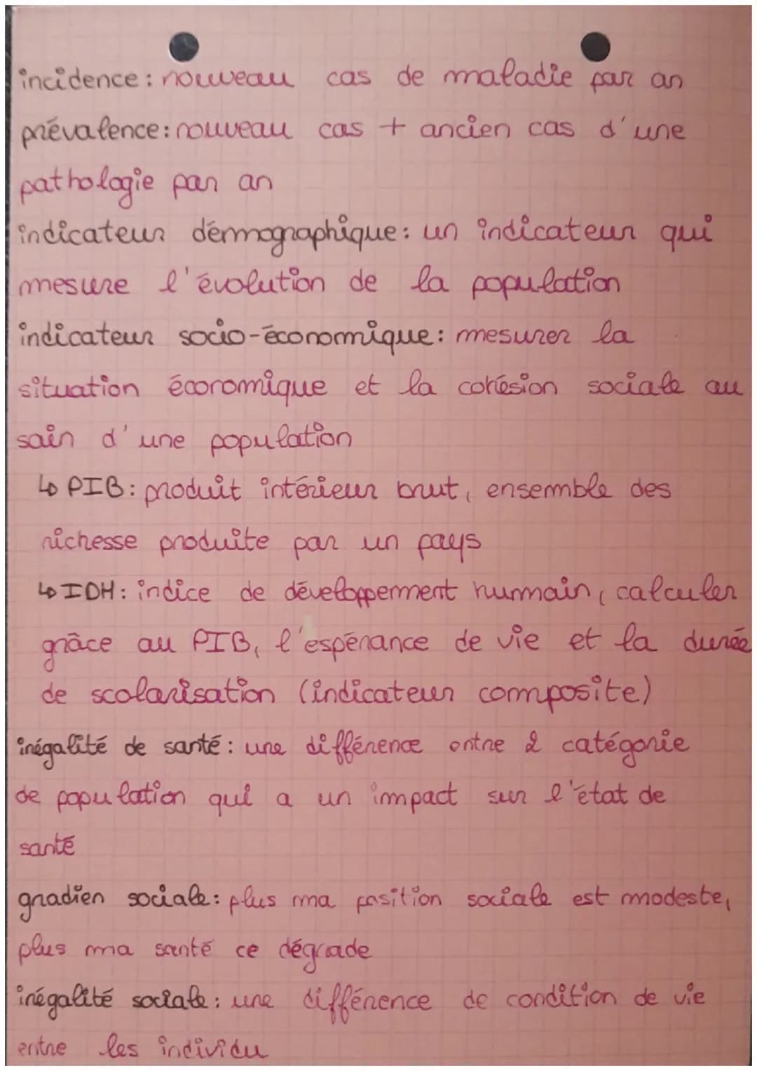 STSS chapitre 3 et 4
indicateur: un indicateur ce défini comme la
traduction d'un phénomène sous la forme
d'un chiffre. il permet de mesurer