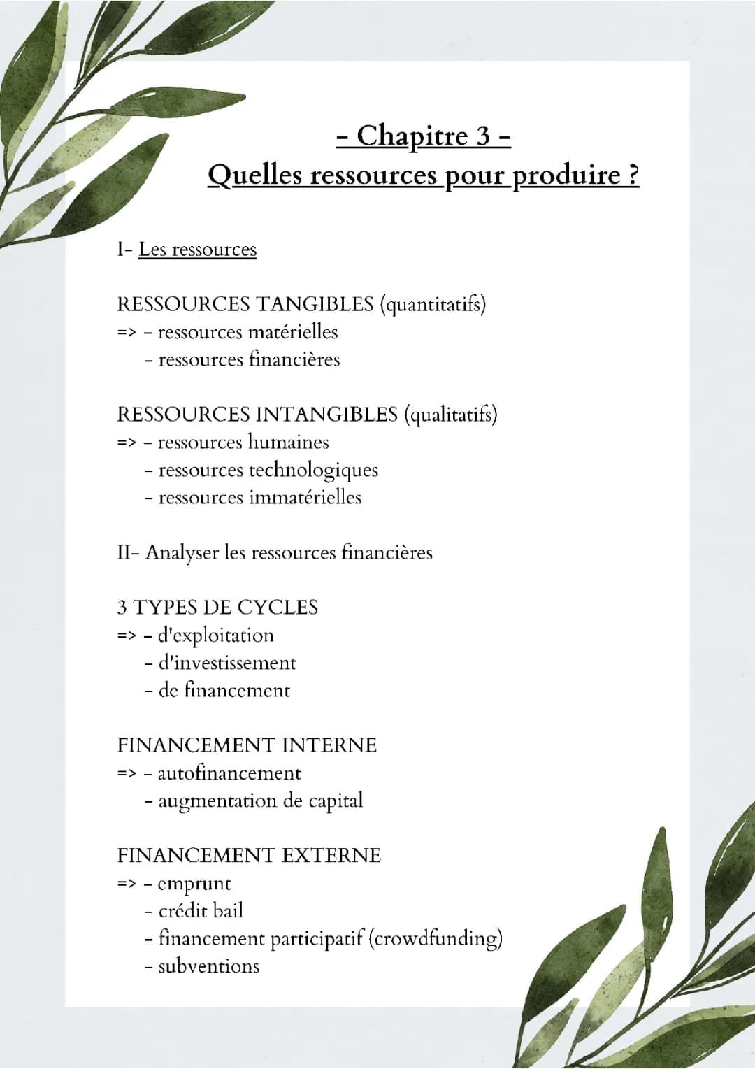 Ressources Tangibles et Intangibles : Exemples et Définitions Faciles