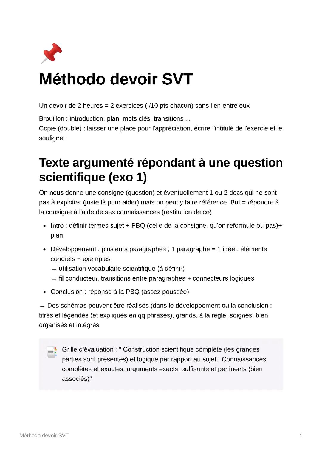 Comment analyser un devoir SVT BAC : Méthodologie et Exemples corrigés