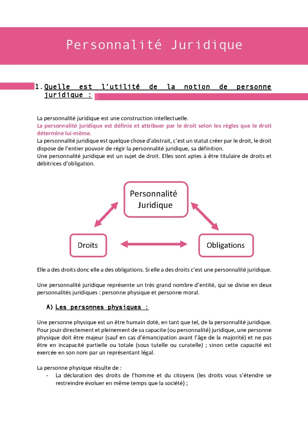 personne juridique