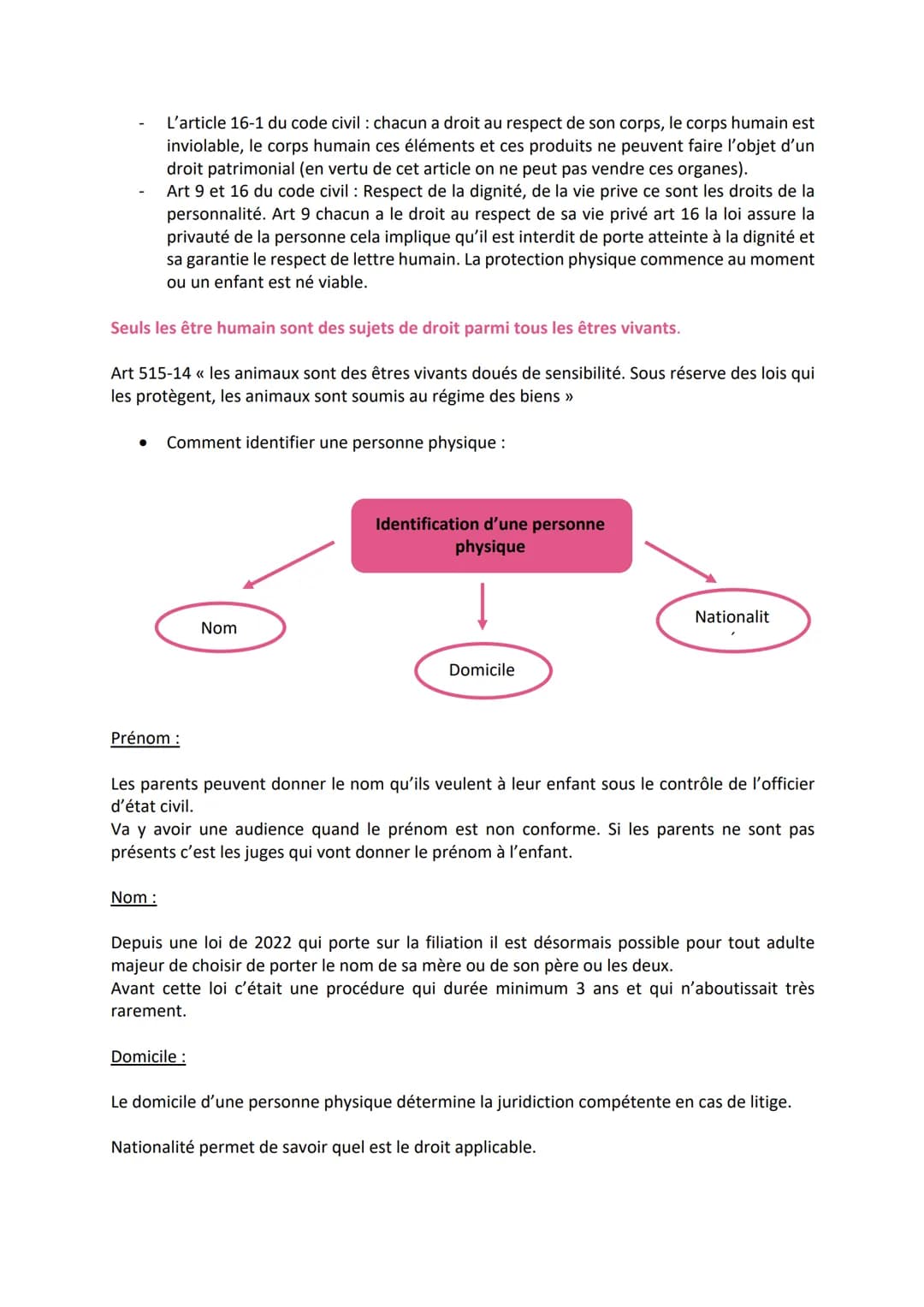 Personnalité Juridique
1. Quelle est l'utilité de la notion de personne
juridique :
La personnalité juridique est une construction intellect