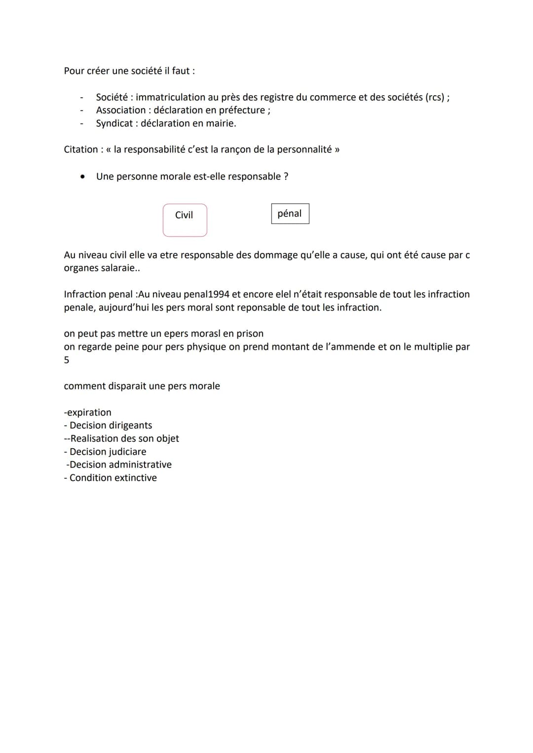 Personnalité Juridique
1. Quelle est l'utilité de la notion de personne
juridique :
La personnalité juridique est une construction intellect