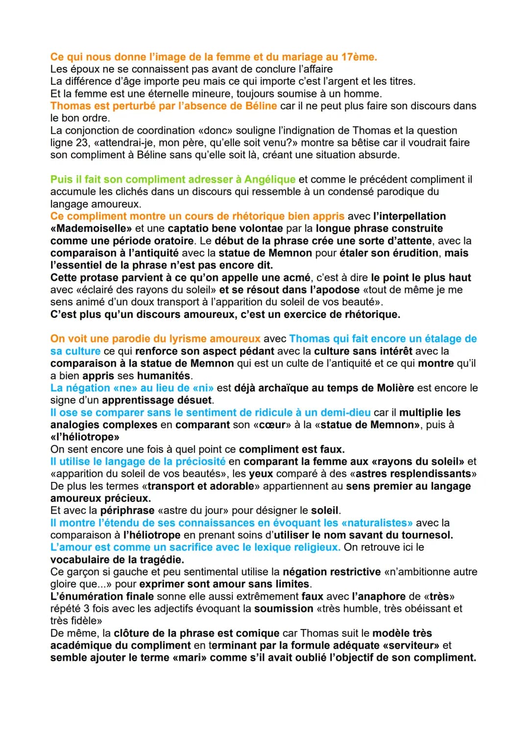 MOLIÈRE TEXTE 2 - ACTE 2 SCÈNE 5
INTRODUCTION
Molière est le dramaturge du siècle de Louis 14, il a su porter la comédie à son apogée en
cré