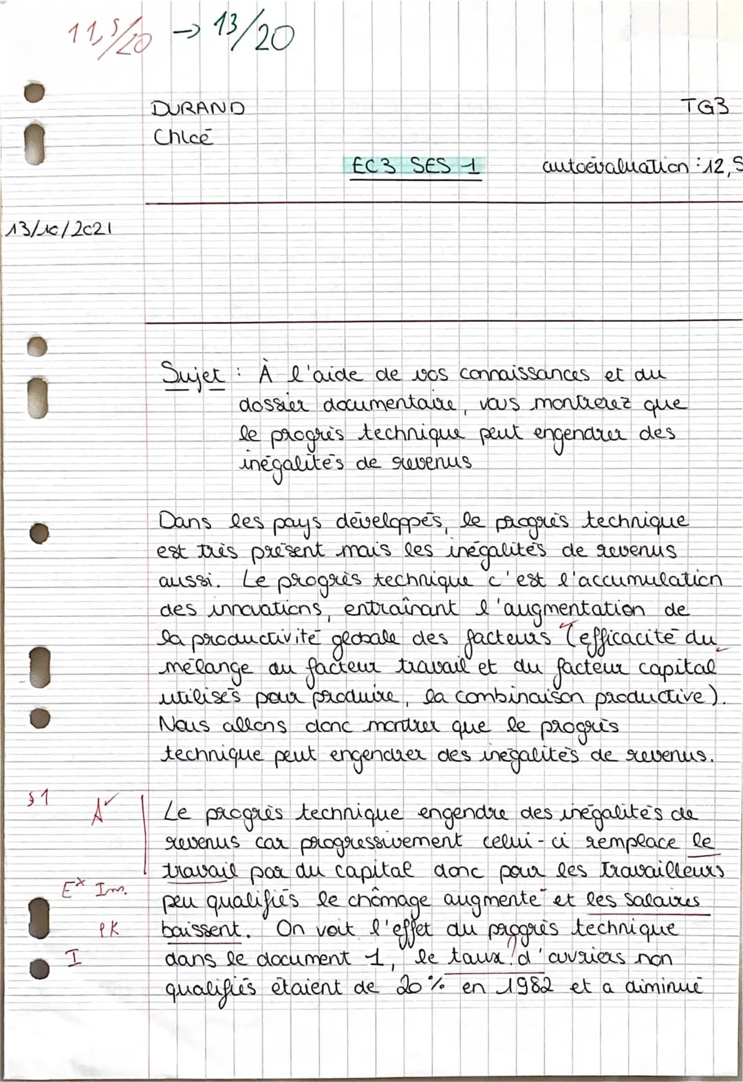 
<p>Dans les pays développés, le progrès technique est très présent mais les inégalités de revenus aussi. Le progrès technique, qui est l'ac