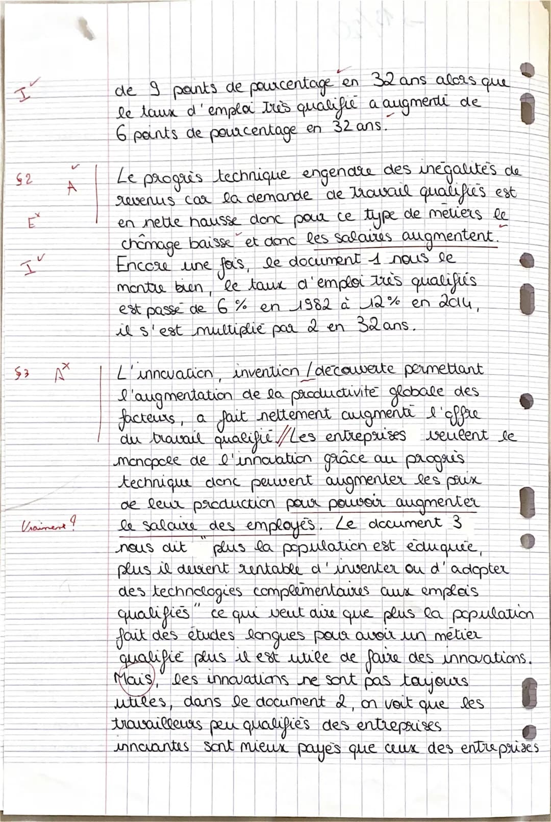 
<p>Dans les pays développés, le progrès technique est très présent mais les inégalités de revenus aussi. Le progrès technique, qui est l'ac