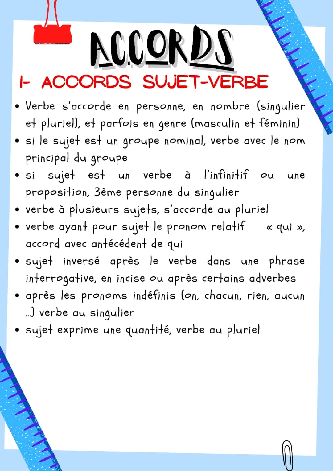Accords- orthographe