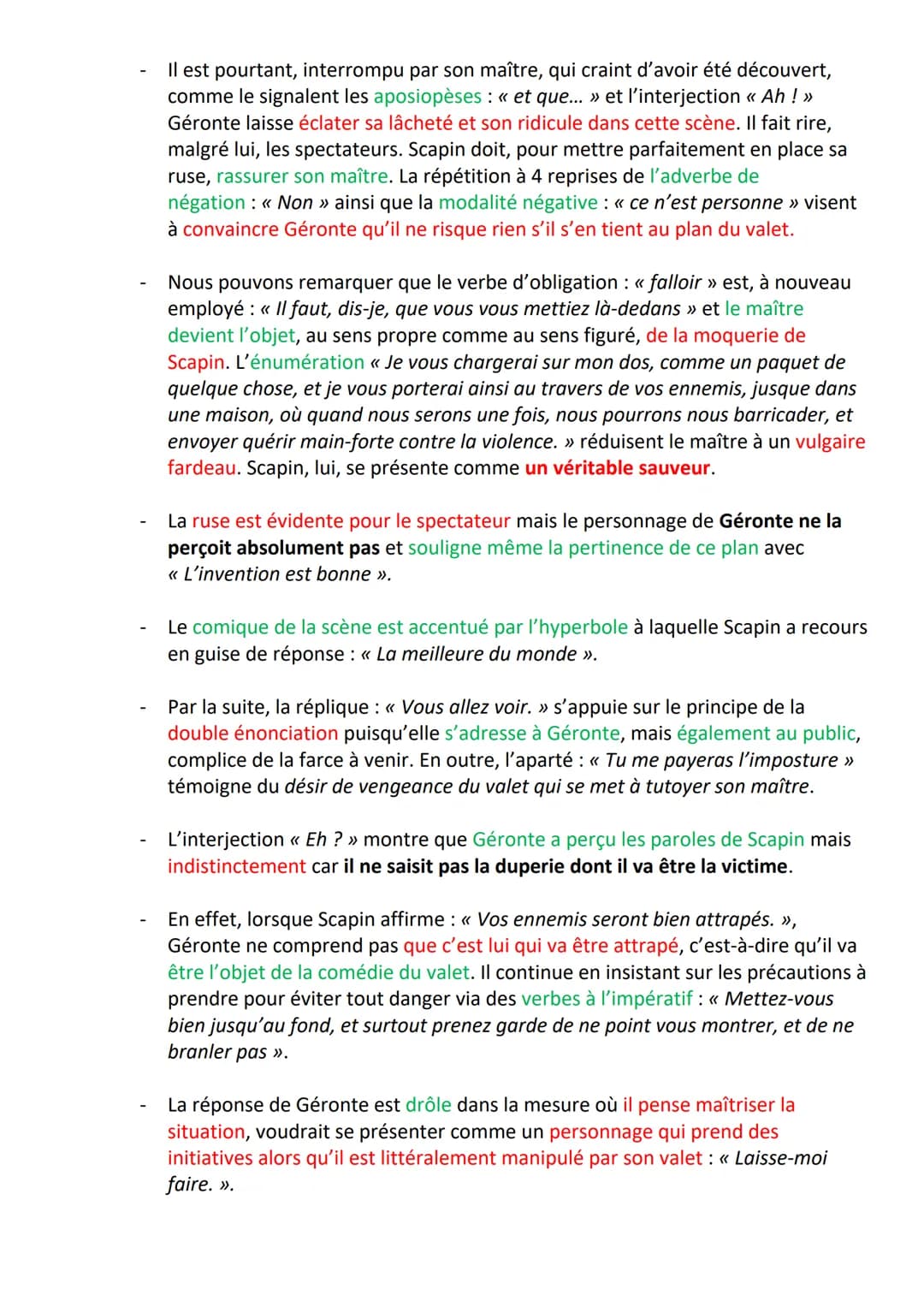 ORAL-TEXTE 1 - Fourberies de Scapin - THÉÂTRE :
<< Ne saurais tu trouver... (il donne plusieurs coups de
bâton sur le sac). >>
o Introductio