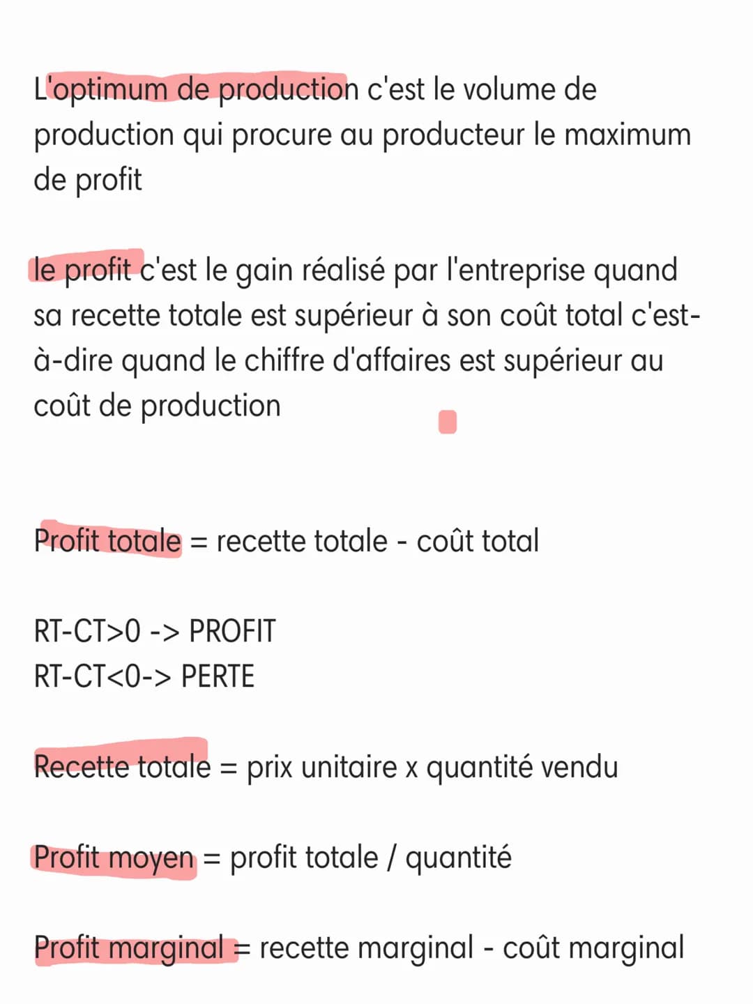 IV chap 1:
LES DÉTERMINATION DU VOLUME DE PRODUCTION
Les coûts de production :
Les coûts de production désigne l'ensemble des
dépenses liées