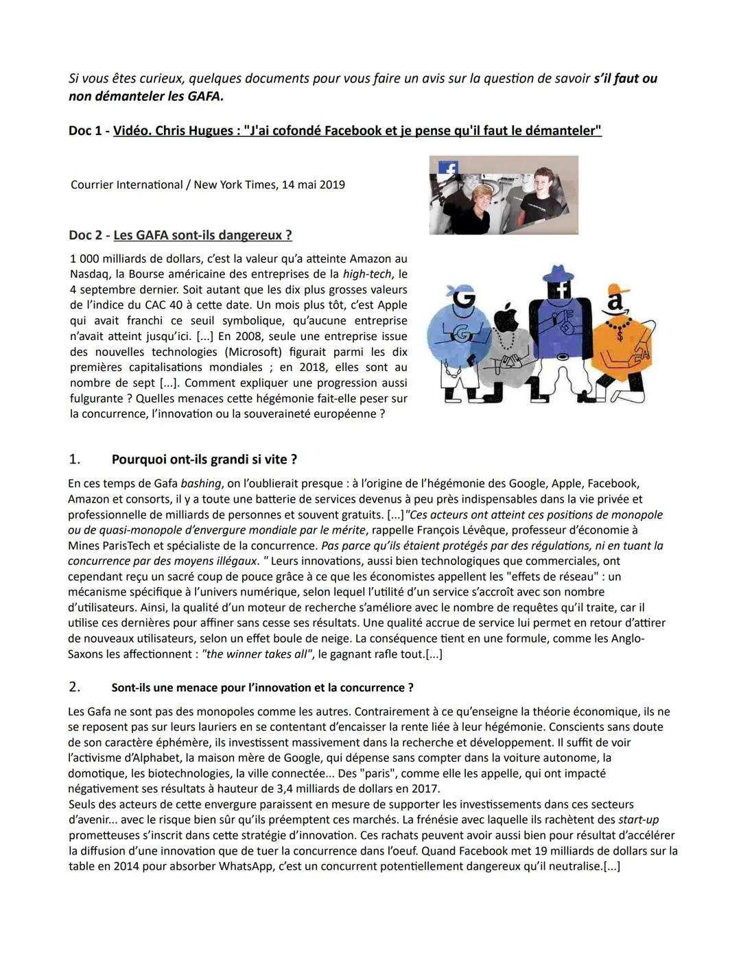 Chapitre 3 - Comment les marchés imparfaitement concurrentiels
fonctionnent-ils?
Concurrence imparfaite (définition ) : dès qu'au moins une 