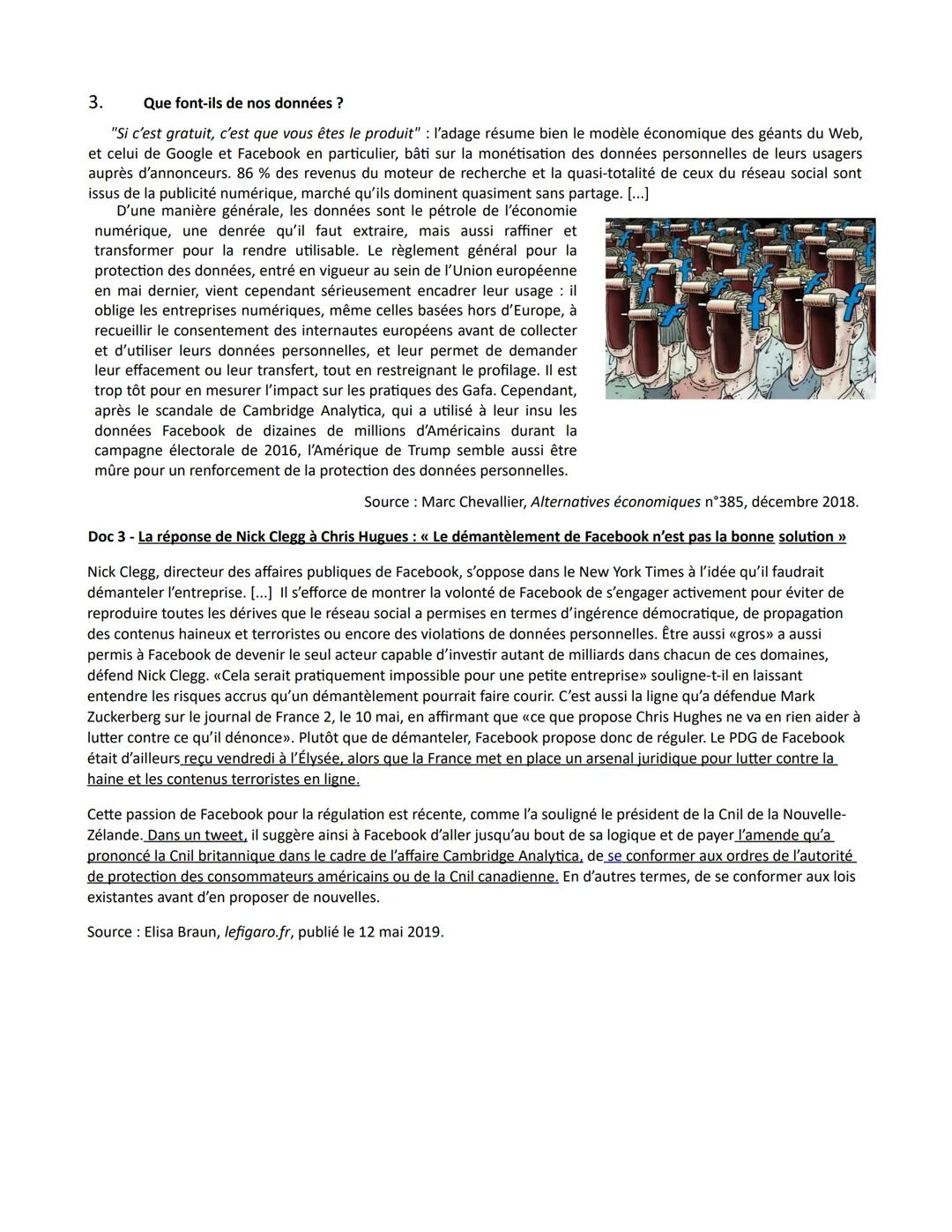 Chapitre 3 - Comment les marchés imparfaitement concurrentiels
fonctionnent-ils?
Concurrence imparfaite (définition ) : dès qu'au moins une 