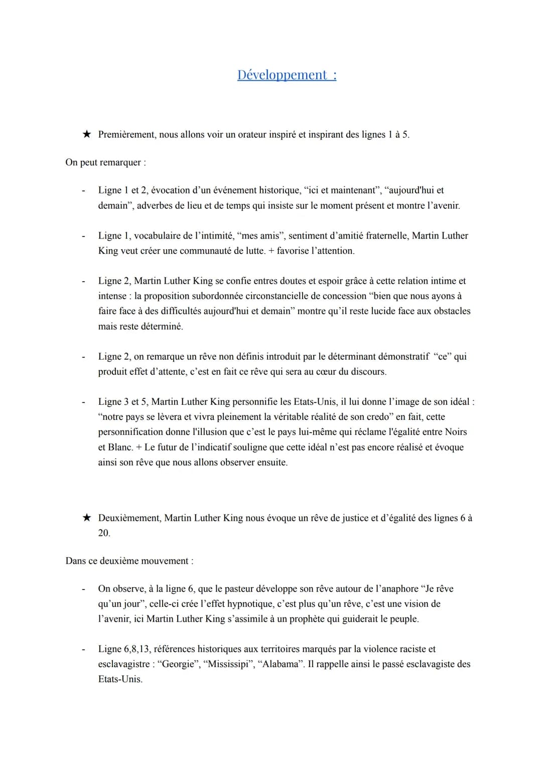Texte Bac Nº 2: Martin Luther King, “I have a dream", 1963.
Séquence 1: le roman.
Support: extrait du discours de Martin Luther King, I have