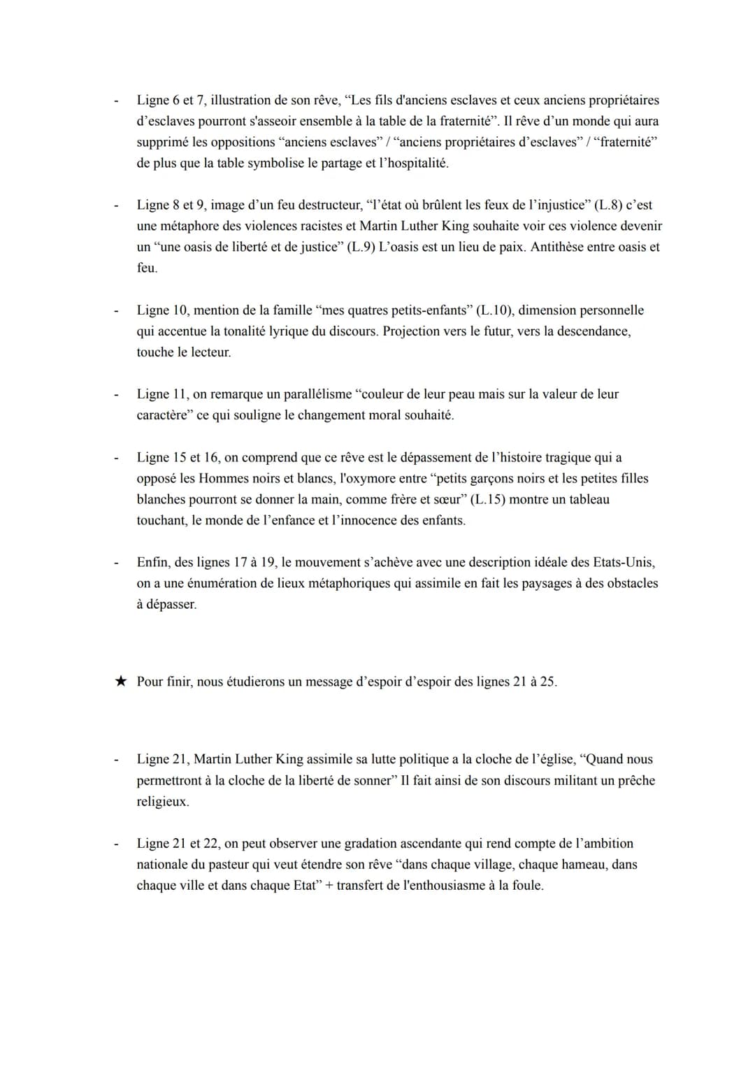 Texte Bac Nº 2: Martin Luther King, “I have a dream", 1963.
Séquence 1: le roman.
Support: extrait du discours de Martin Luther King, I have