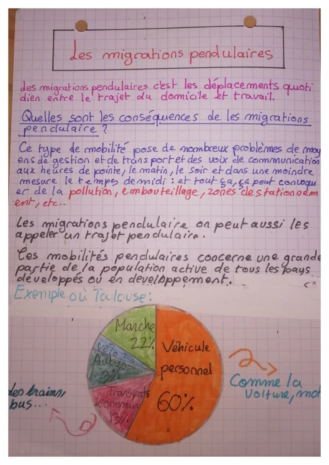 Les migrations pendulaires