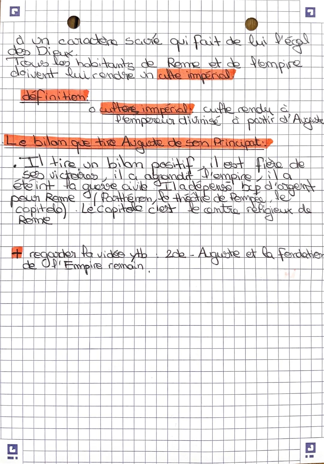 •HISTOIRE.
Diper
Octave Auguste
4 Octave Auguste fende l'empire.
En-44 Jupe César est assassiné. Son fils
adeptif lui succede près une querr