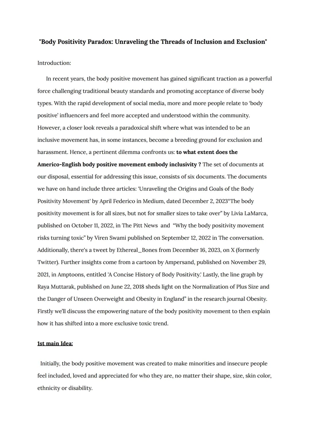 "Body Positivity Paradox: Unraveling the Threads of Inclusion and Exclusion"
Introduction:
In recent years, the body positive movement has g