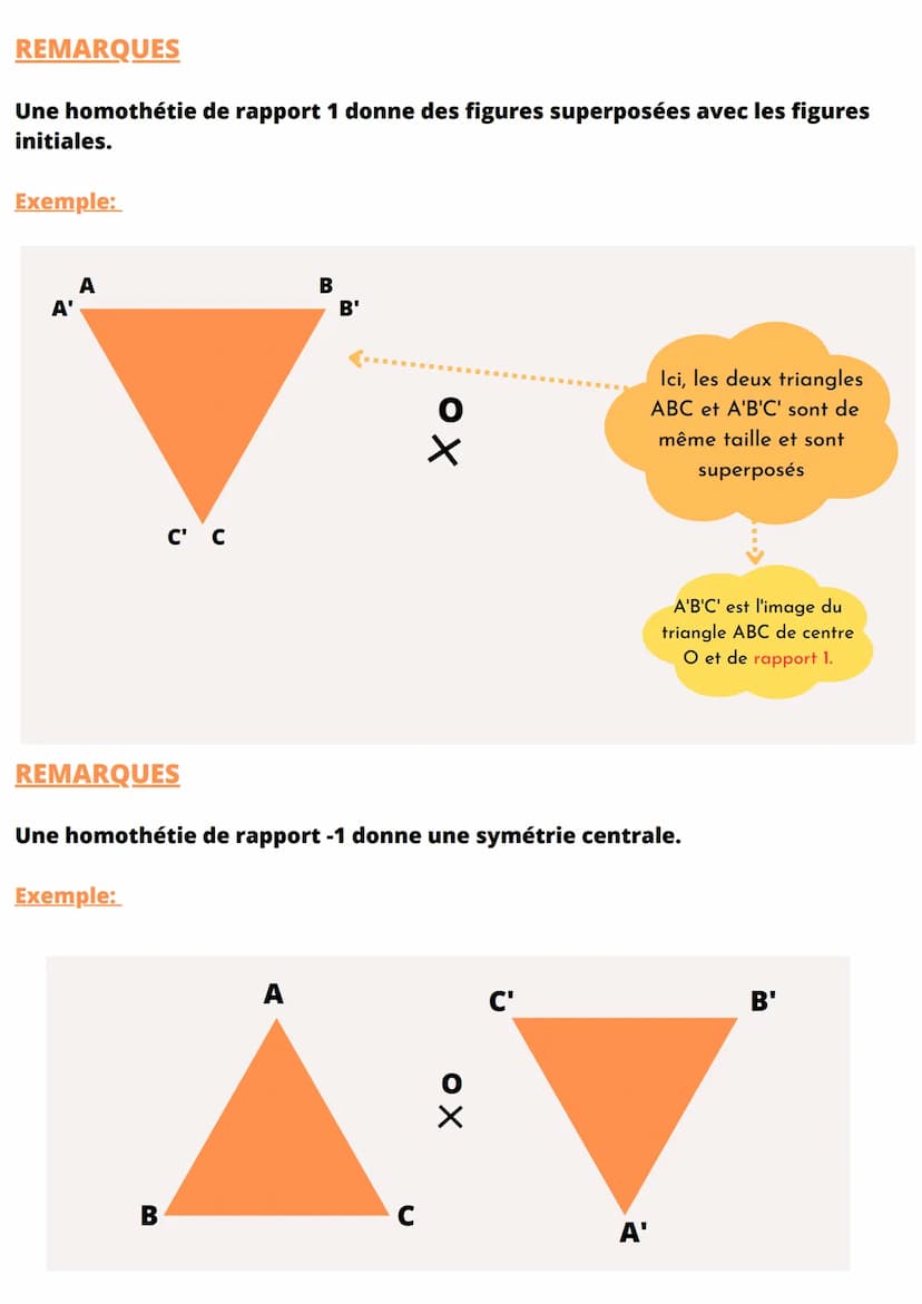 1. DÉFINITION
L'HOMOTHÉTIE EST UNE TRANSFORMATION
QUI PERMET D'AGRANDIR OU DE RÉDUIRE
DES FIGURES GÉOMÉTRIQUES. ELLE EST
DÉFINIE PAR UN CENT
