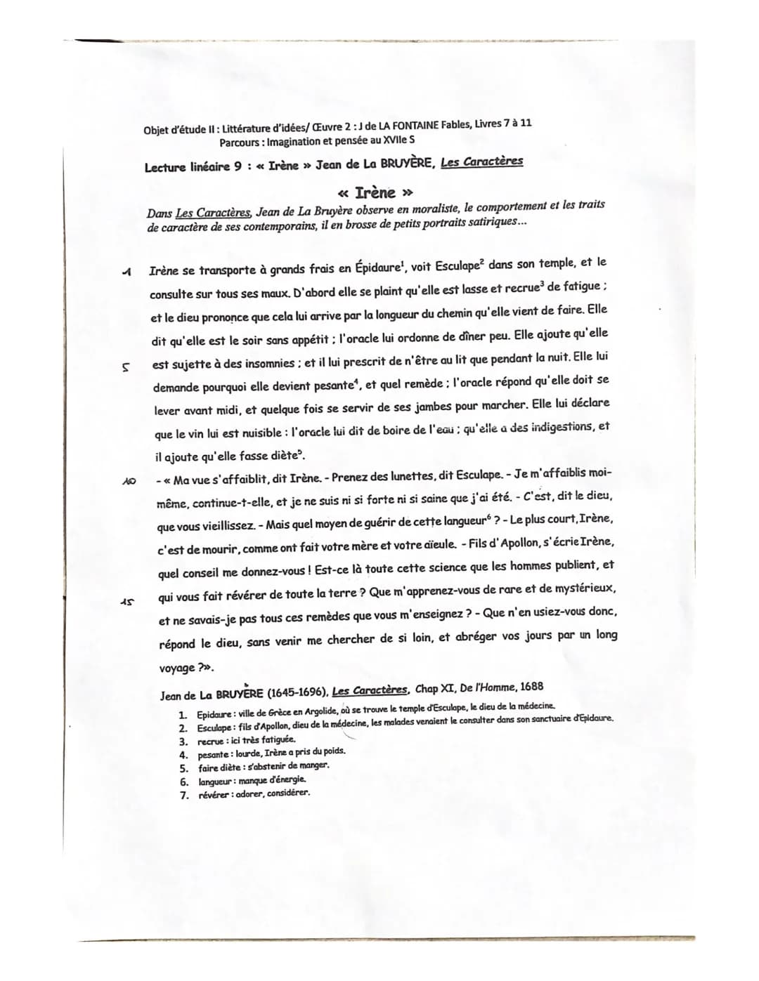 
<p>Jean de la Bruyère est né au XVIIe siècle dans une famille noble et a fait des études de droit, mais il n'a jamais plaidé. Il devient pr