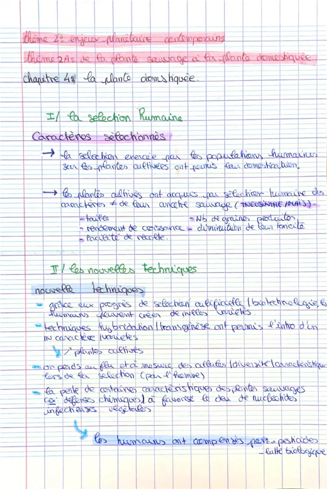 # thème 2. enjeu planitaire contemporains

# theme 24% de la plante sauvage à la plante domestiquée

# Chapitre 48 la plante domstiquée.

##