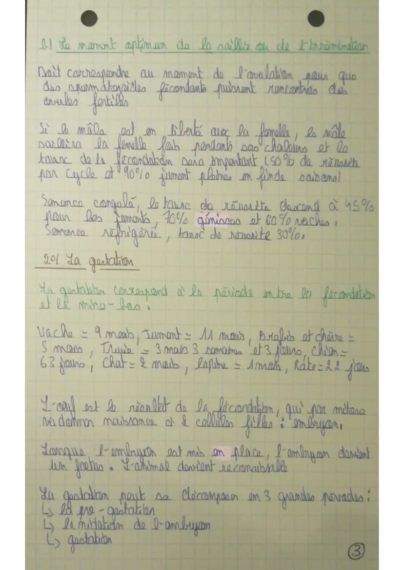 Reproduction
10/ La fécondation
La förandation est la fearn entre une gamèts mâle
et en gamète famable. Ola fécondation à fide dans
tampoule