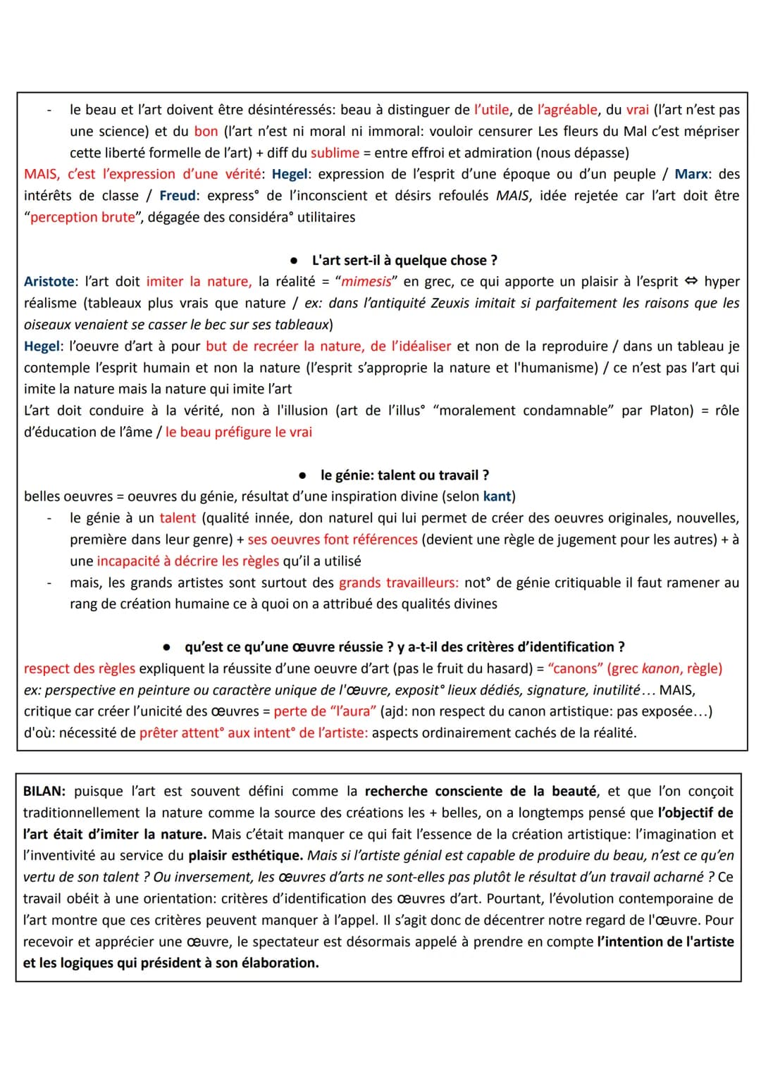 THÈME 1: L'ART
Comment définir l'art ? "ars" en latin traduit le mot grec "techné", savoir faire
l'art ne doit pas seulement être entendu da