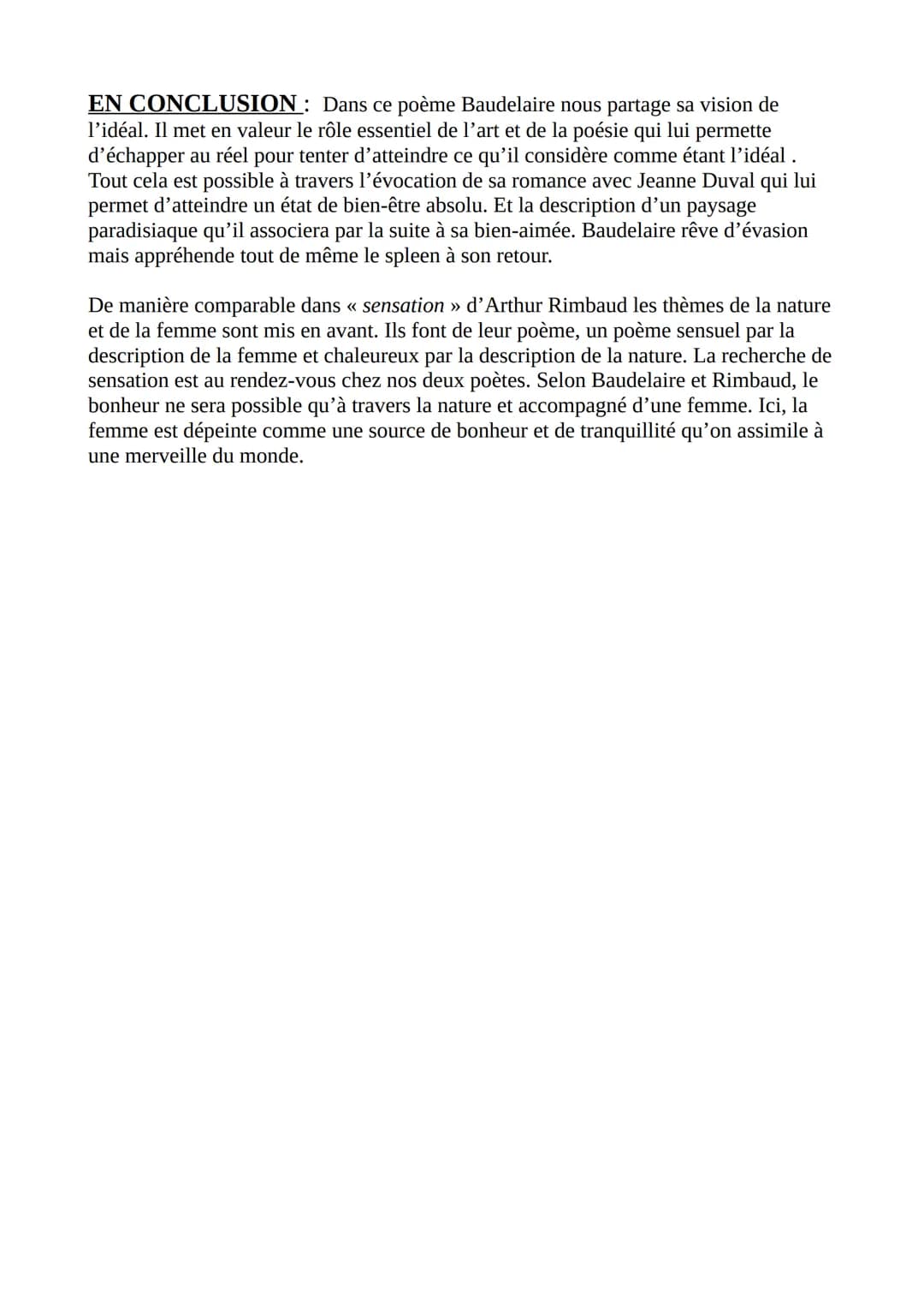 Fiche synthèse n°14
INTRODUCTION: En 1857, Charles Baudelaire, poète symboliste du XIXe
siècle, grand adepte du mouvement parnassien et du s