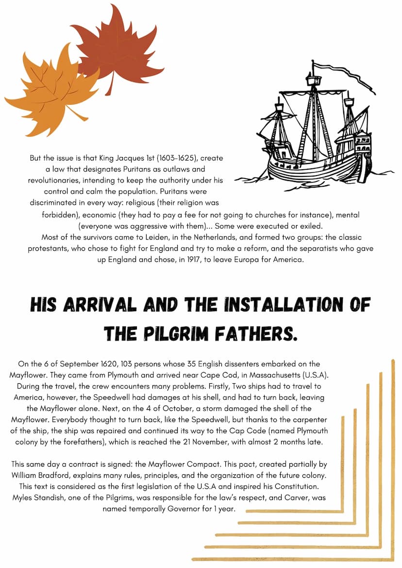 The Mayflower
INTRODUCTION:
During the 17th century, a huge conflict divides the United
Kingdom, especially England. A group of
English Puri