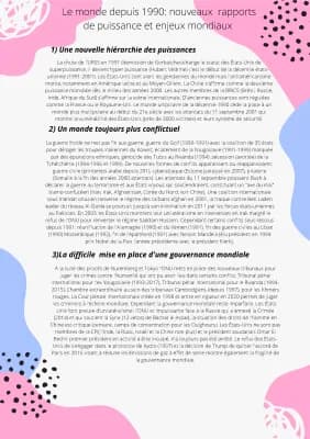 Know Le monde depuis 1990: nouveaux rapports de puissance et enjeux mondiaux thumbnail
