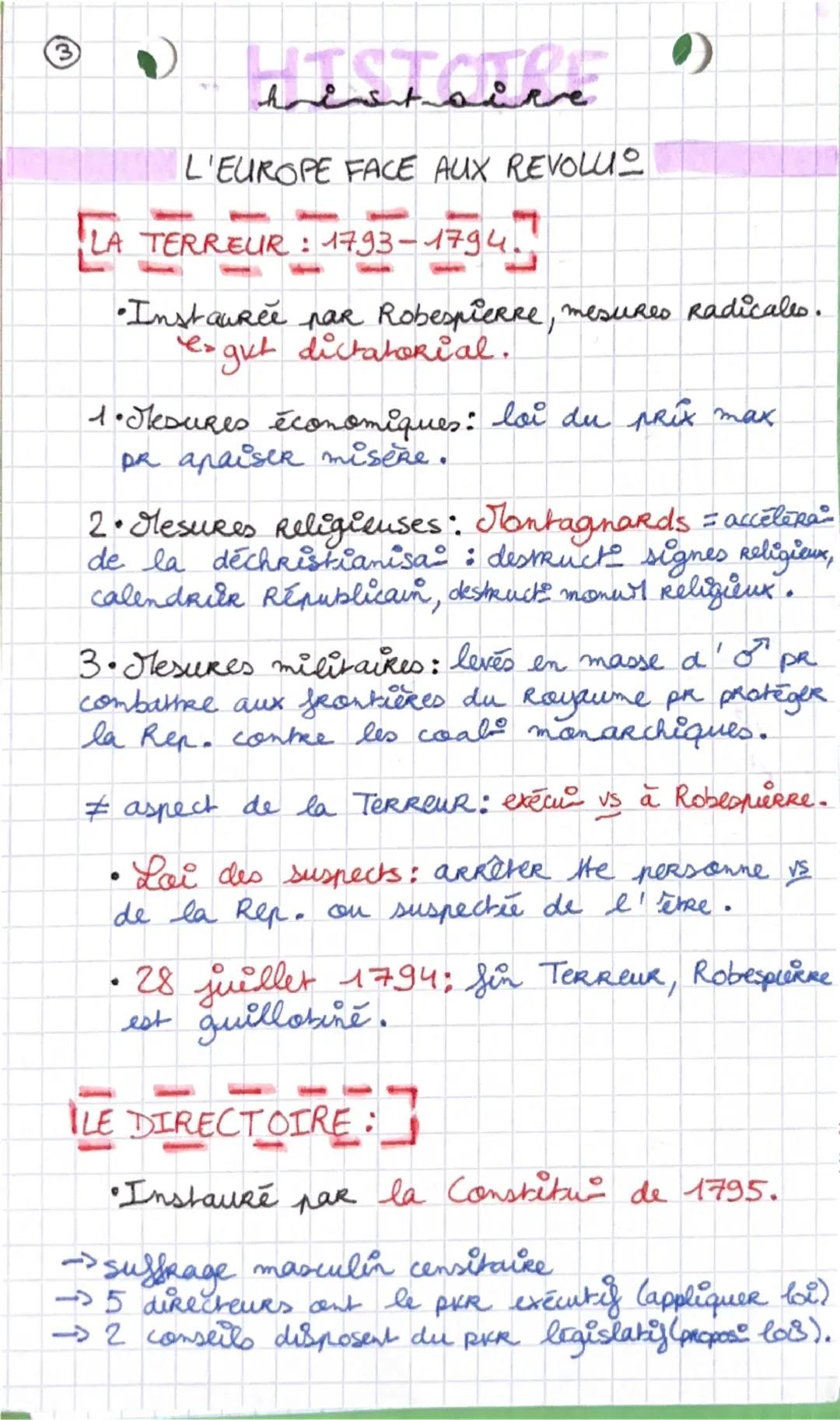 histoire
L'EUROPE FACE AUX REVOLUTIONS
1789: fin monarchie absolue et societ ordres
5 mai 1789: Ouverture des Etats Générau
L>créer nul impô