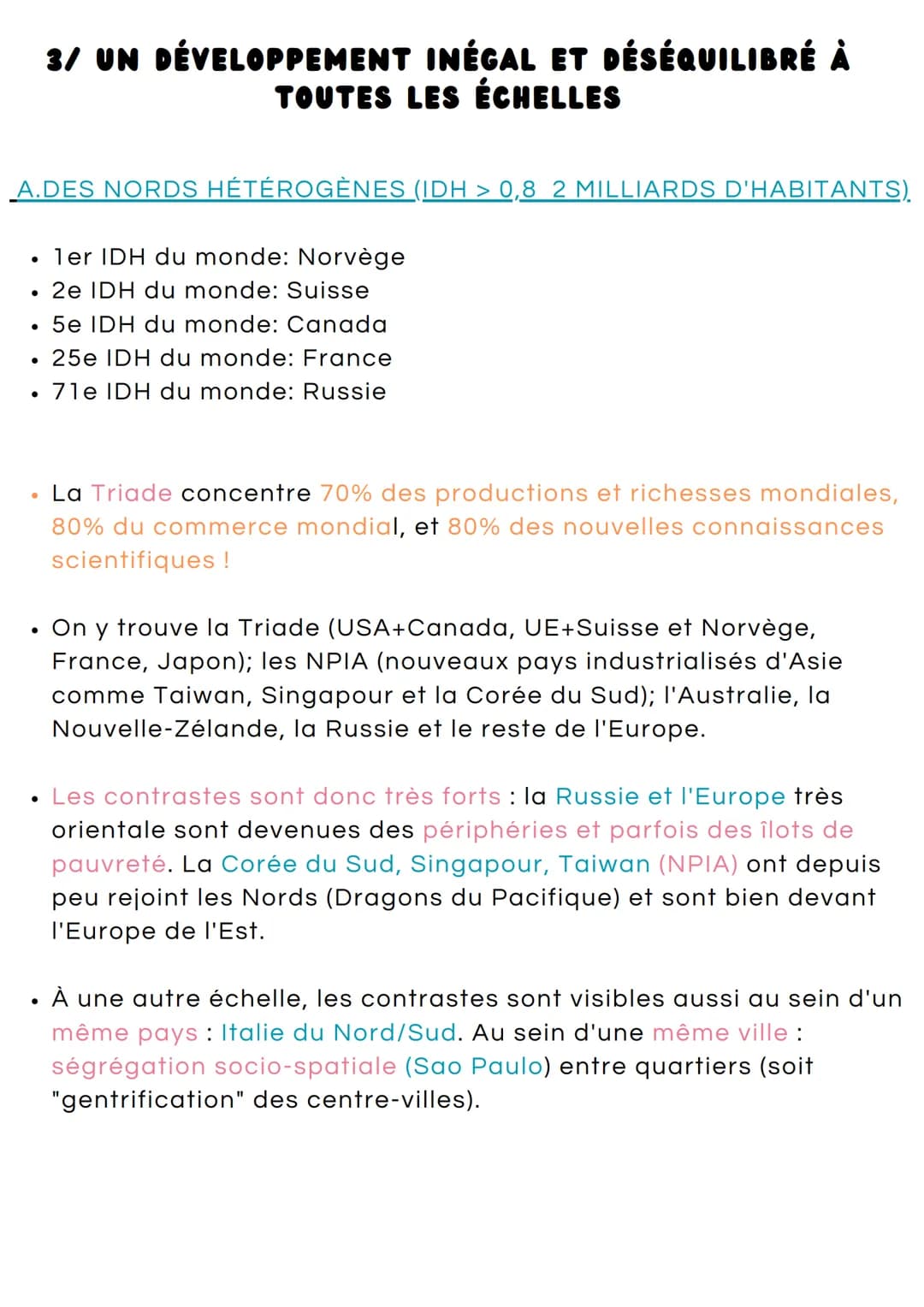 GEOGRAPHIE
2/ DES ÉVOLUTIONS DÉMOGRAPHIQUES CONTRASTÉES :
Au 19ème siècle, la transition démographique a commencé en
Europe et aux États-Uni