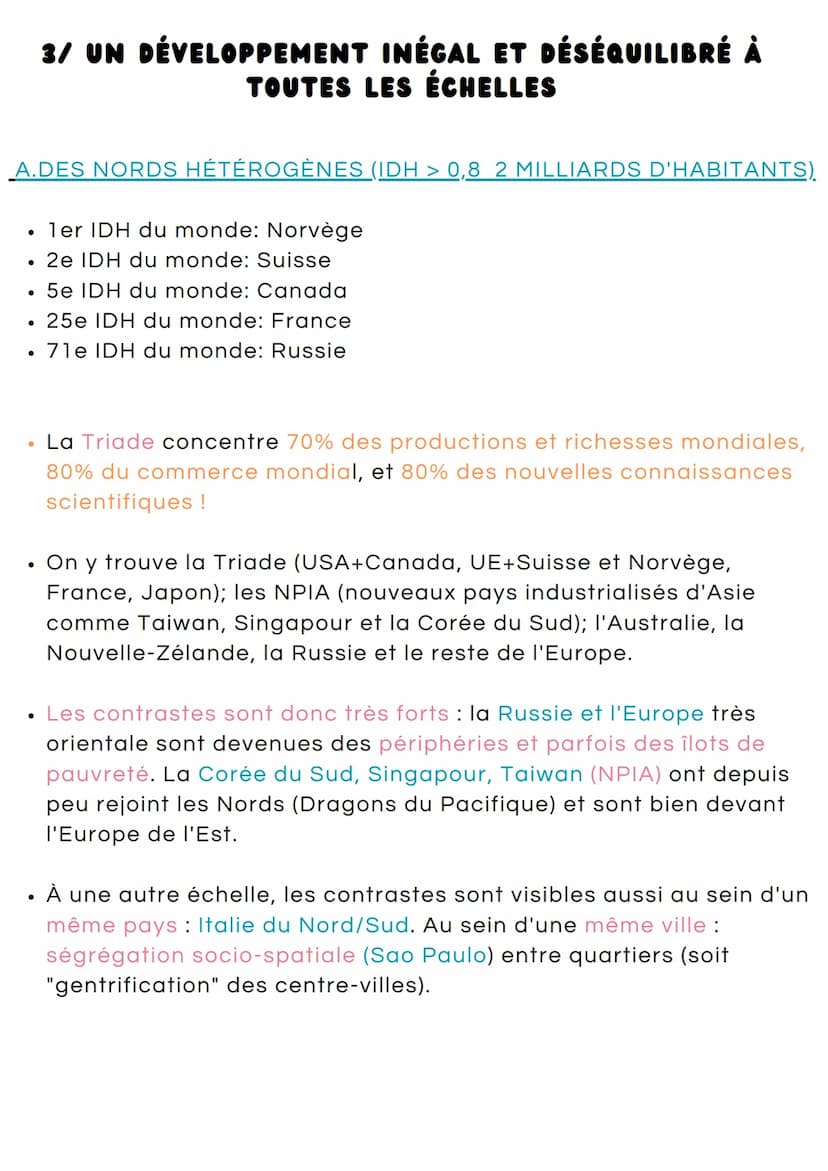 GEOGRAPHIE
2/ DES ÉVOLUTIONS DÉMOGRAPHIQUES CONTRASTÉES :
Au 19ème siècle, la transition démographique a commencé en
Europe et aux États-Uni