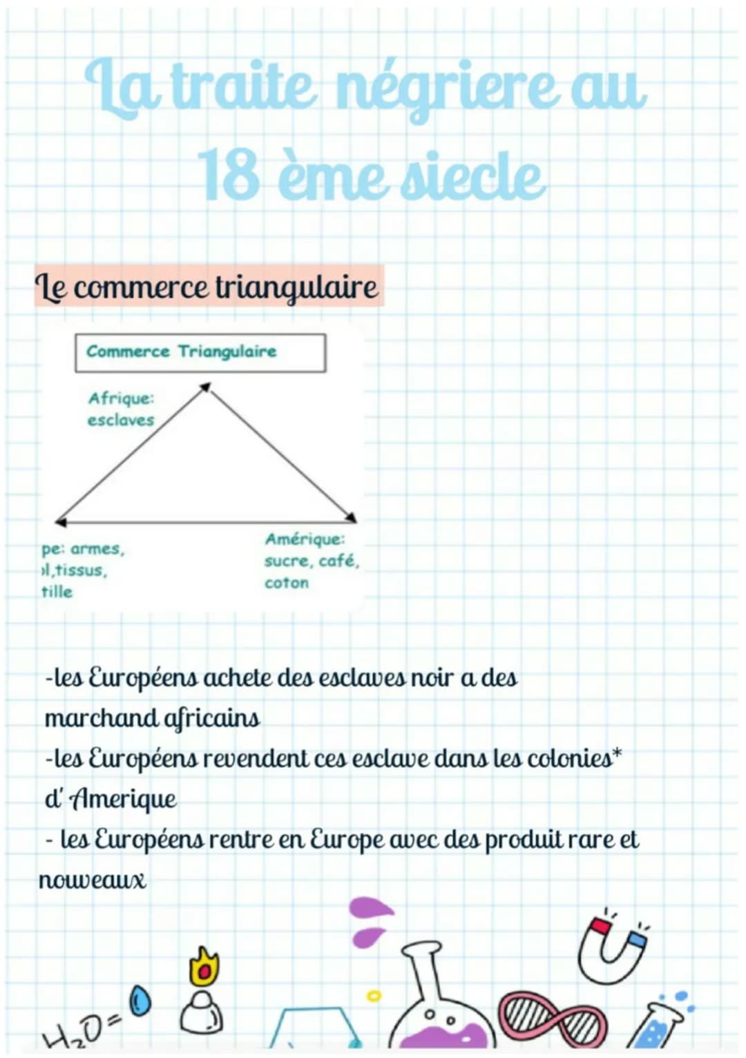 La vie des esclaves
Les esclaves sont considérés comme des
peuvent être achetés et meme transmis en héritage
Leur travail est très dur et le