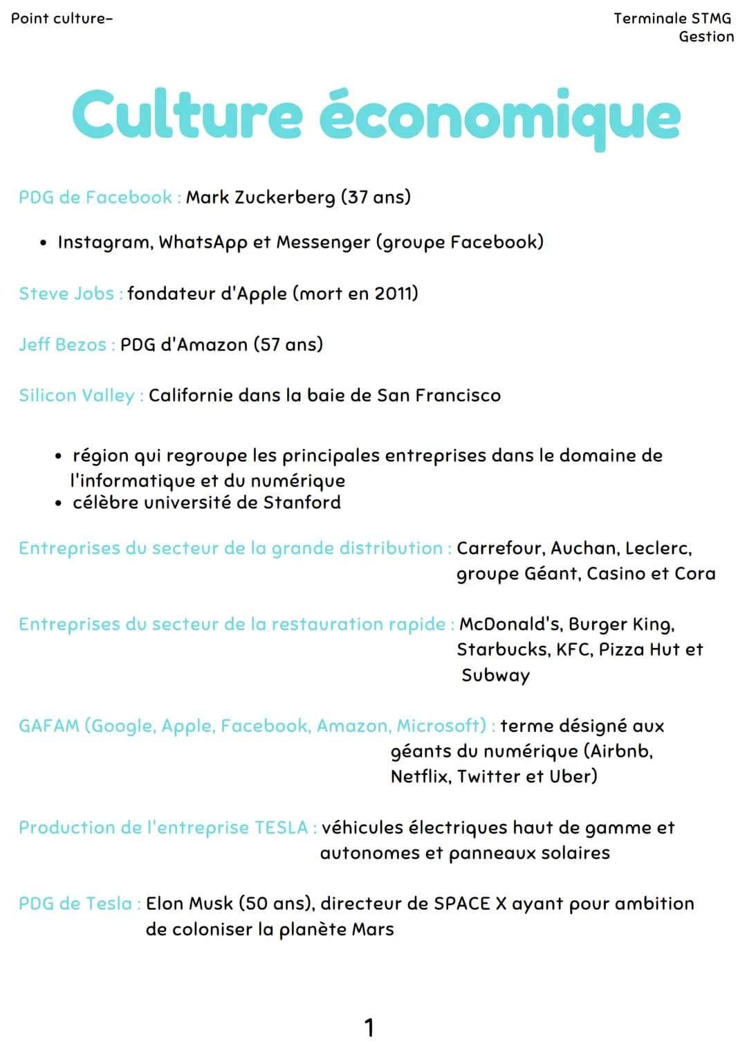 Point culture-
PDG de Facebook: Mark Zuckerberg (37 ans)
Instagram, WhatsApp et Messenger (groupe Facebook)
Steve Jobs: fondateur d'Apple (m
