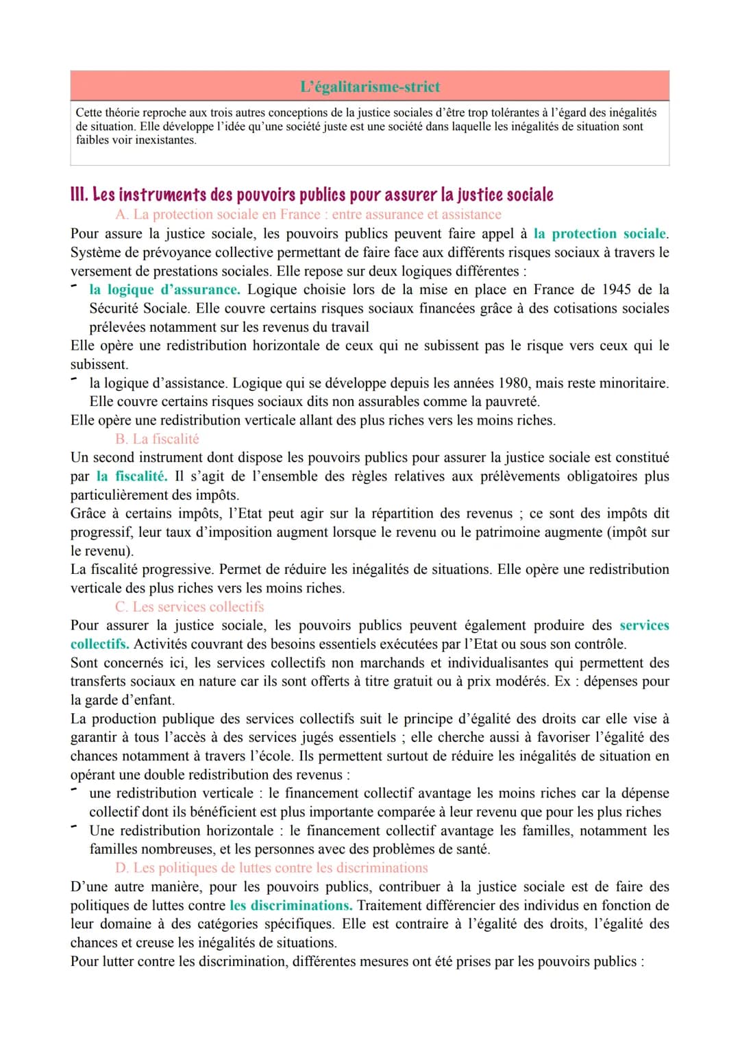 CHAPITRE 5. QUELLES INEGALITES SONT COMPATIBLES AVEC LES DIFFERENTES
CONCEPTION DE LA JUSTICE SOCIALE ?
Introduction.
Une inégalité. Différe