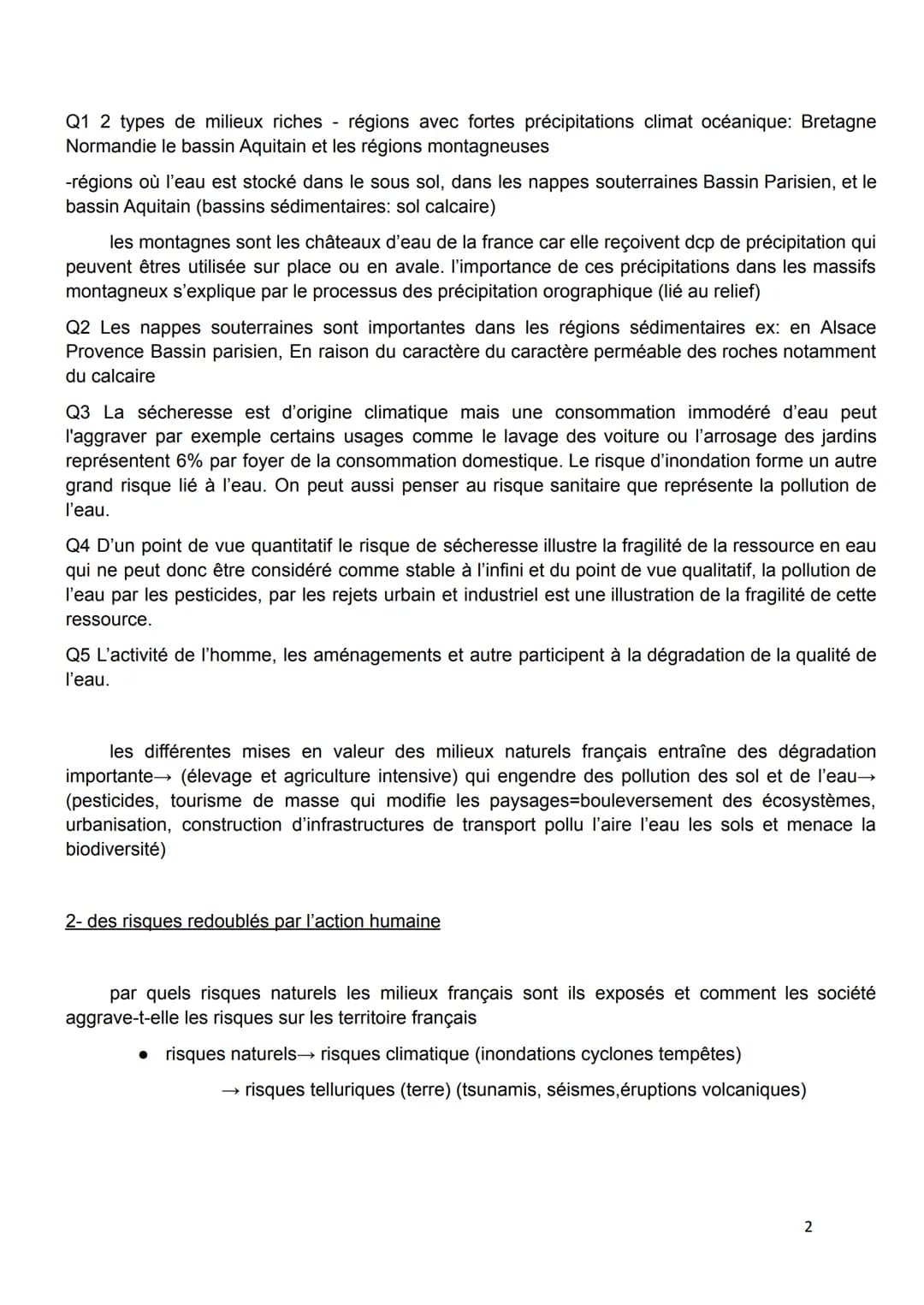 Introduction :
La France compte une grande diversité de milieux qui se remarquent par la variété des
paysages qu'ils soient métropolitains o