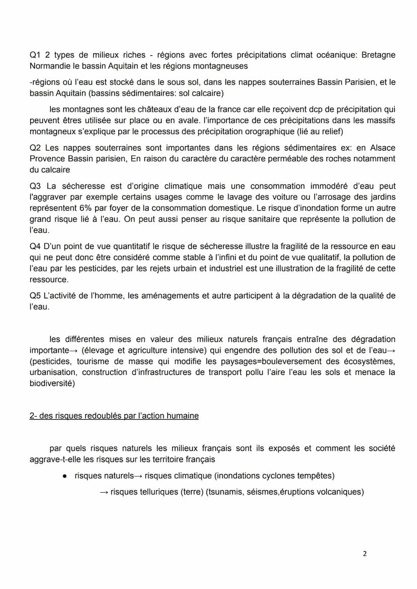 Introduction :
La France compte une grande diversité de milieux qui se remarquent par la variété des
paysages qu'ils soient métropolitains o