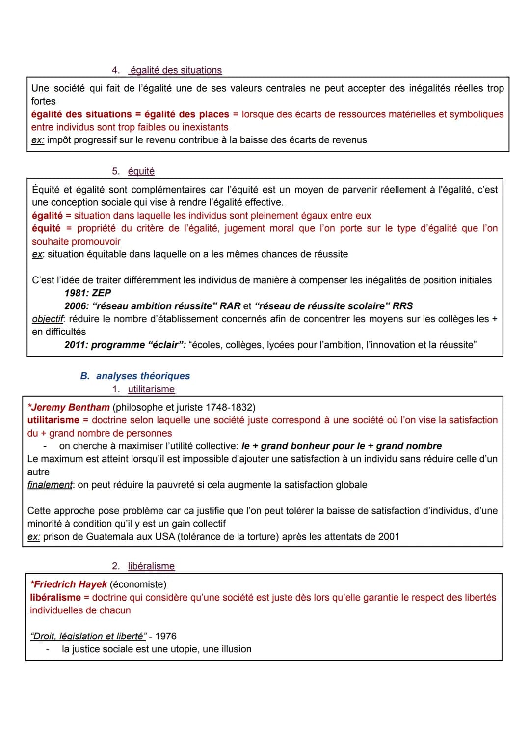 QUELLES INÉGALITÉS SONT COMPTATIBLES AVEC LA JUSTICE SOCIALE?
fondements de la société démocratique: liberté, égalité, fraternité
antagonism