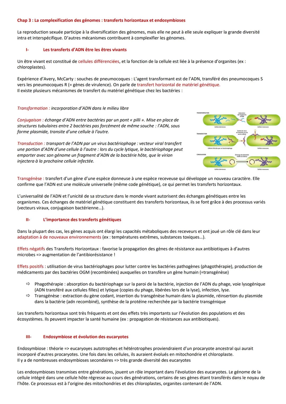 Chap 1: stabilité génétique et évolution clonage
Les caractéristiques des clones
Clone : ensemble de cellules issues de mitoses d'une cellul