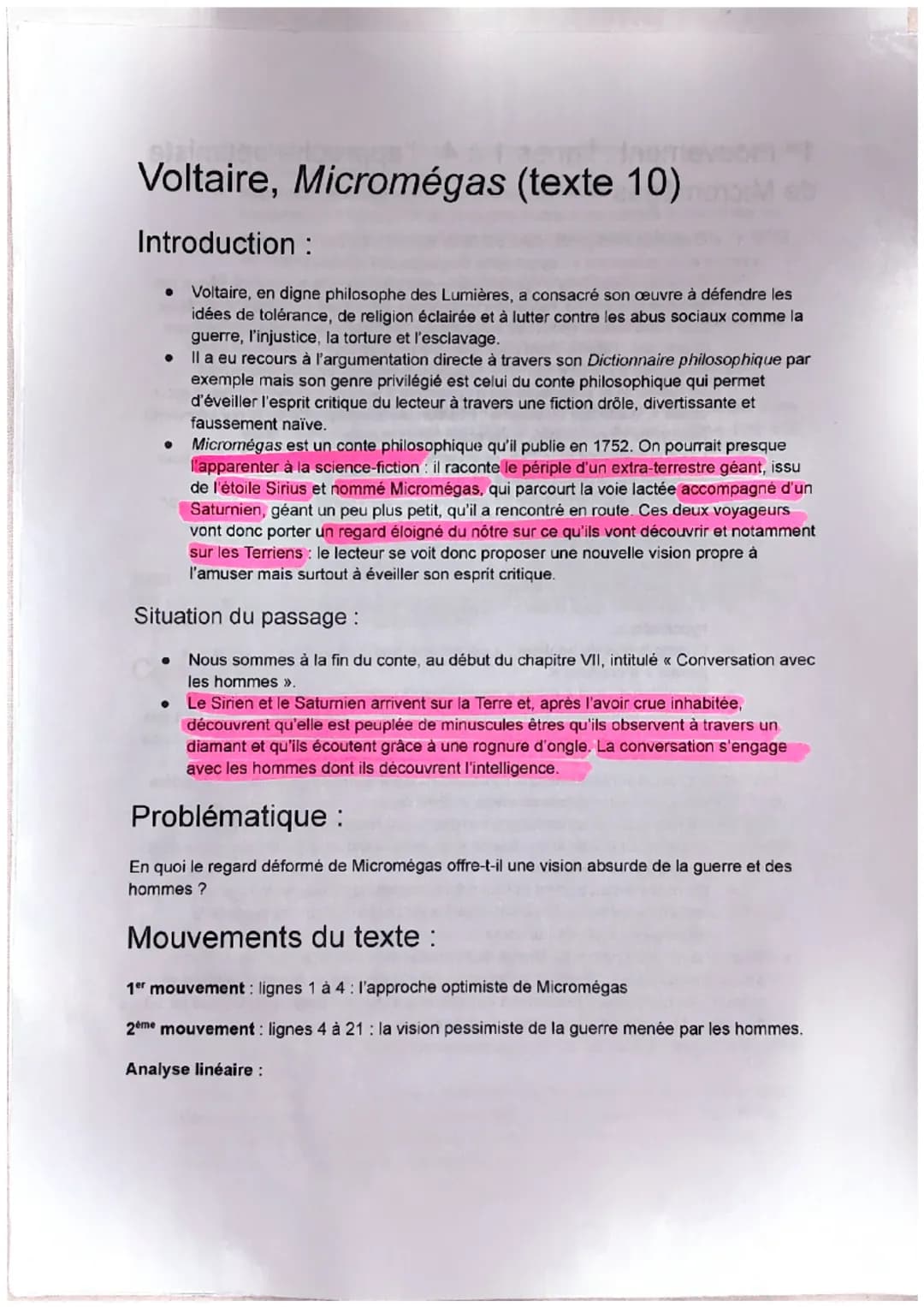 Découvre Micromégas : Résumé et Analyse Par Chapitre pour Comprendre Voltaire