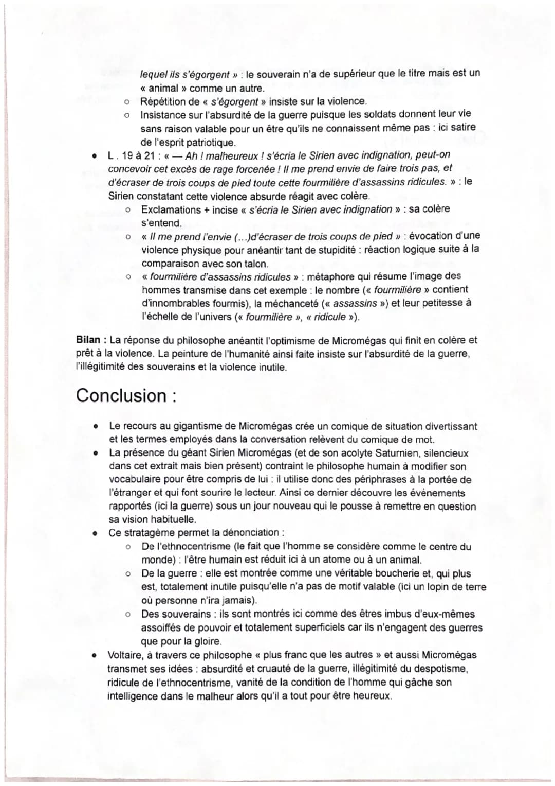 clabana
Voltaire, Micromégas (texte 10) Meb
Introduction :
Voltaire, en digne philosophe des Lumières, a consacré son œuvre à défendre les
i