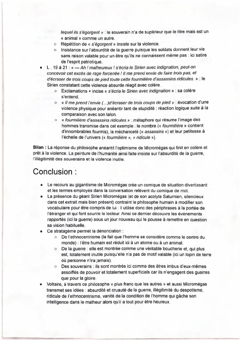 clabana
Voltaire, Micromégas (texte 10) Meb
Introduction :
Voltaire, en digne philosophe des Lumières, a consacré son œuvre à défendre les
i